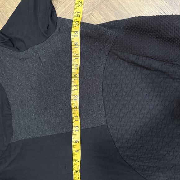 Alembika Maxi Midi Dress Size 4 US Large Mixed Media Black Gray Lagenlook - Picture 6 of 8